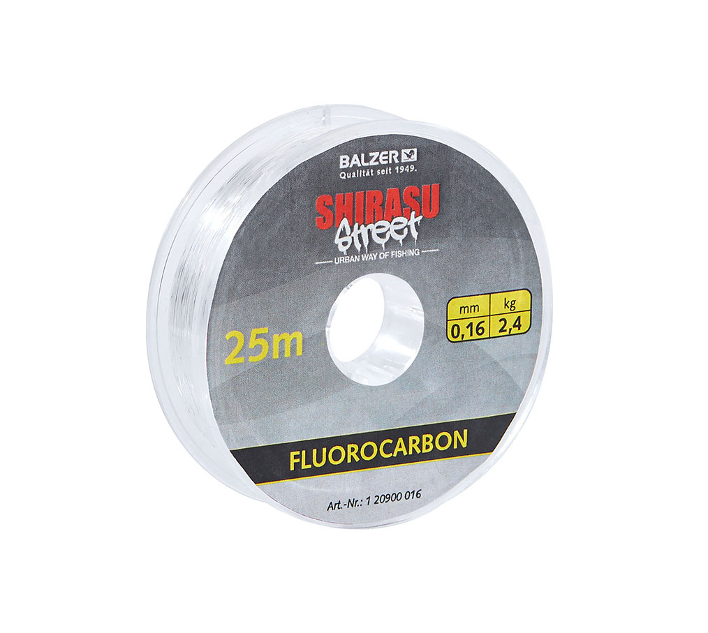 Shirasu Street Fluorocarbon 25m, 0,18mm