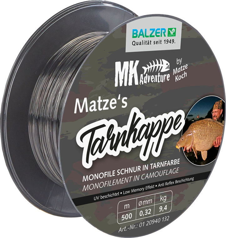 Matzes Tarnkappe Camou Karpfenschnur, 0,35mm