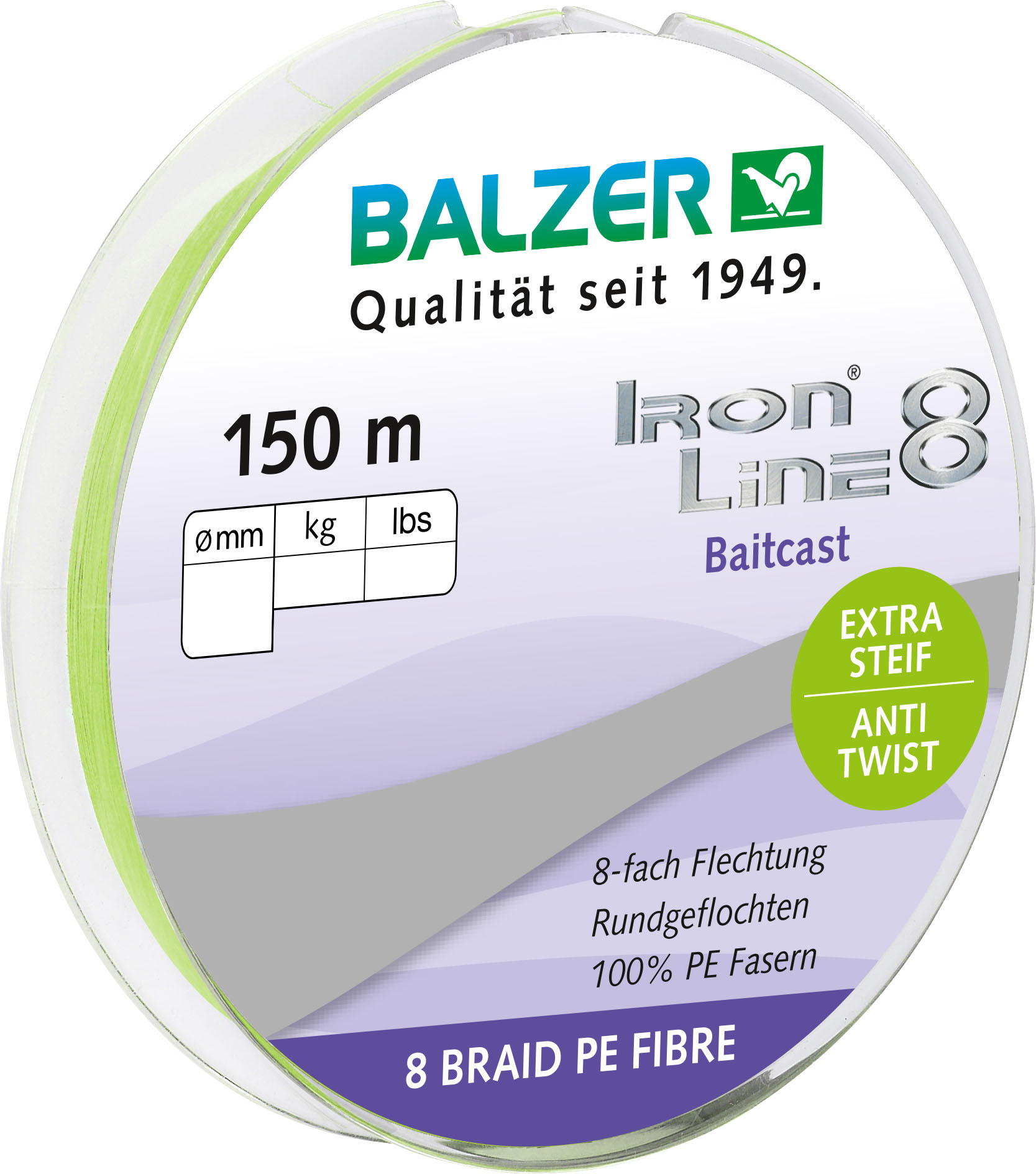Iron Line 8x Baitcast, 0,22mm, 150m
