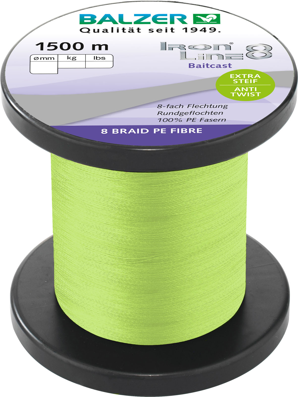 Iron Line 8x Baitcast, 0,22mm, 1500m