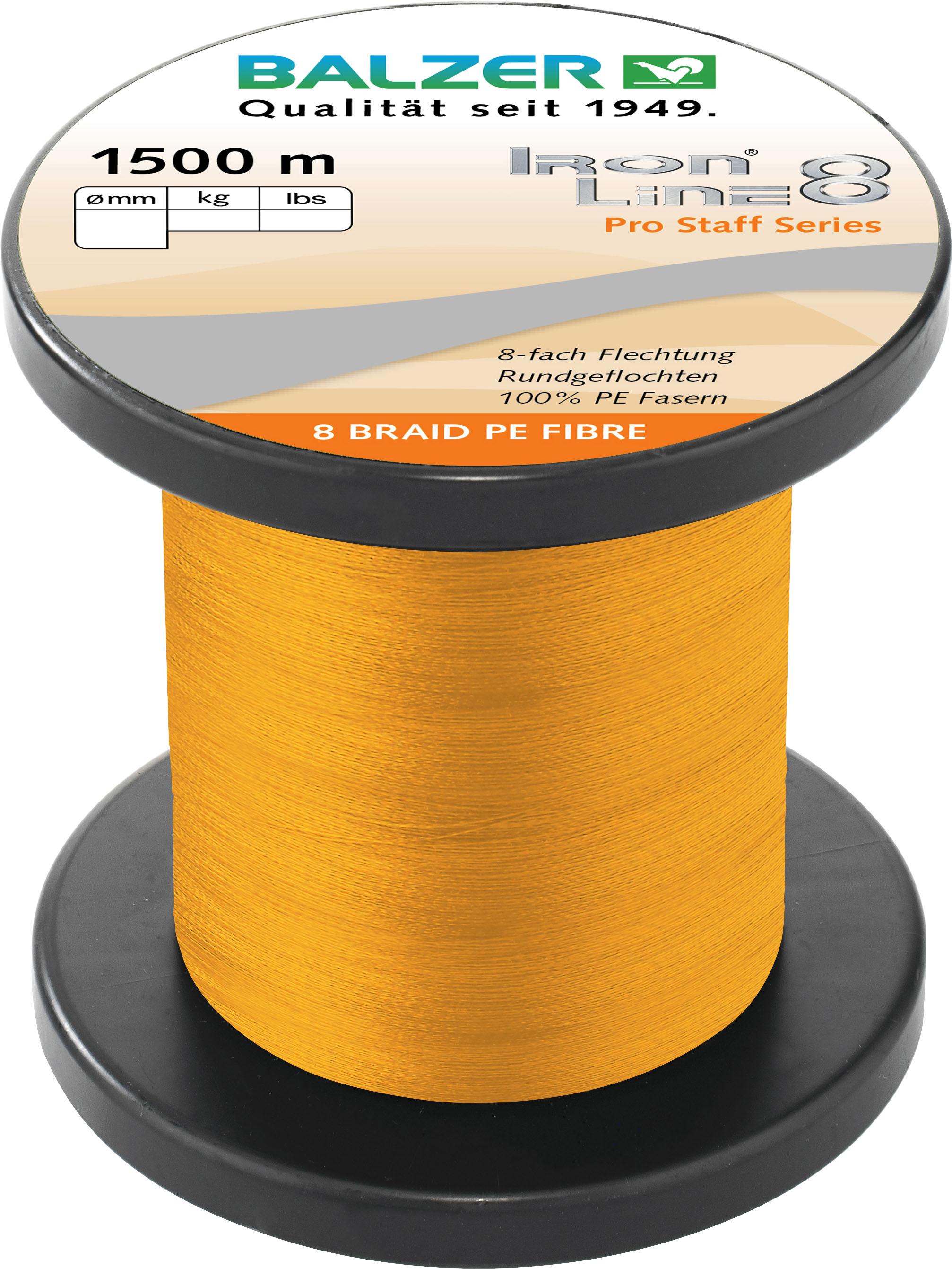 Iron Line 8x orange, 0,14mm, 1500m
