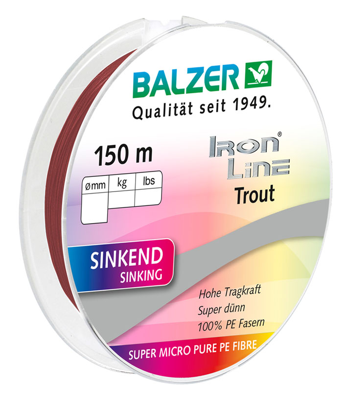Iron Line Trout, sinkend, 0,06mm, 150m