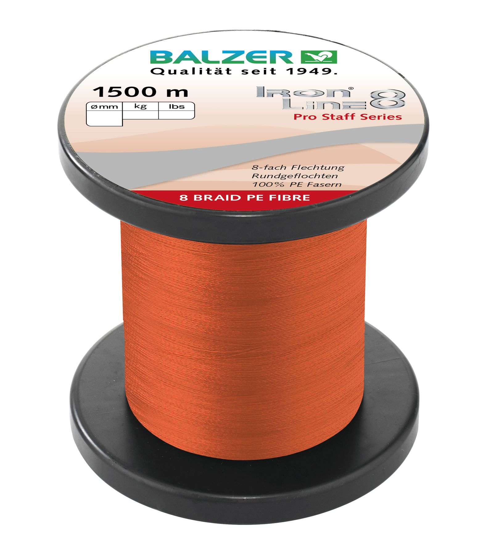 Iron Line Pro Staff 8-fach rot 1500m 0,08mm