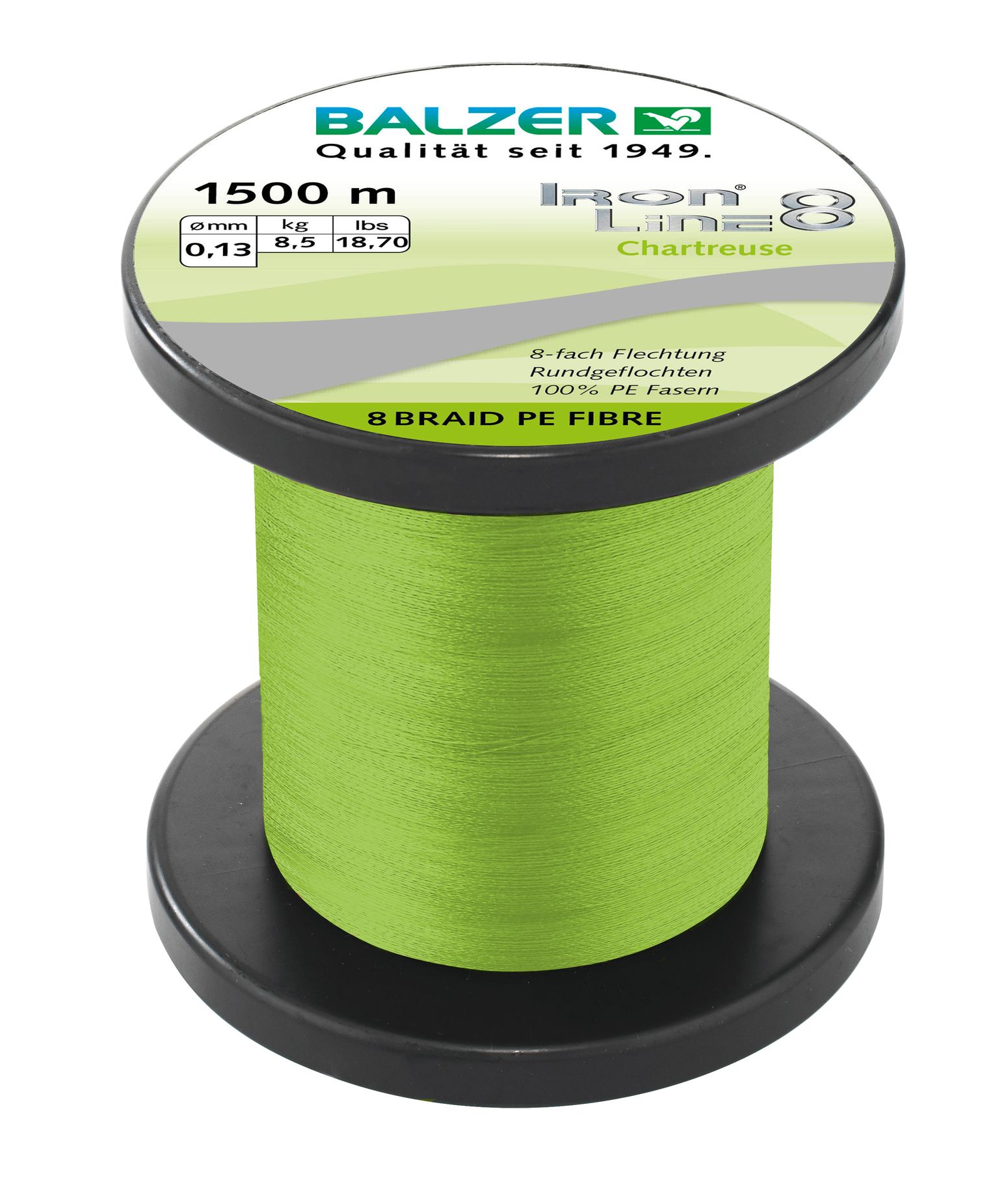 Iron Line 8 chartreuse 1500m 0,27mm