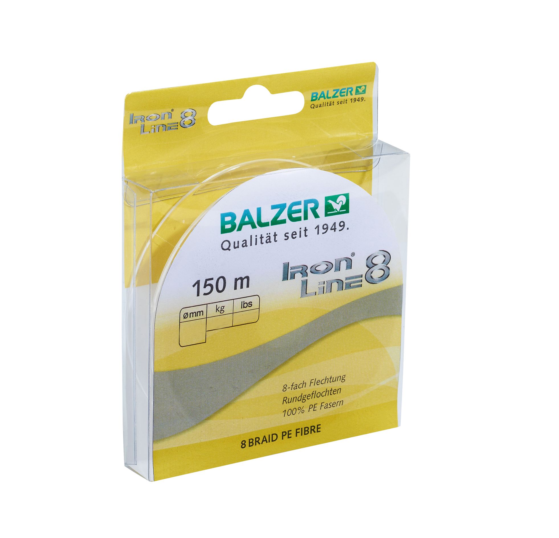 Iron Line 8 gelb 150m 0,16mm