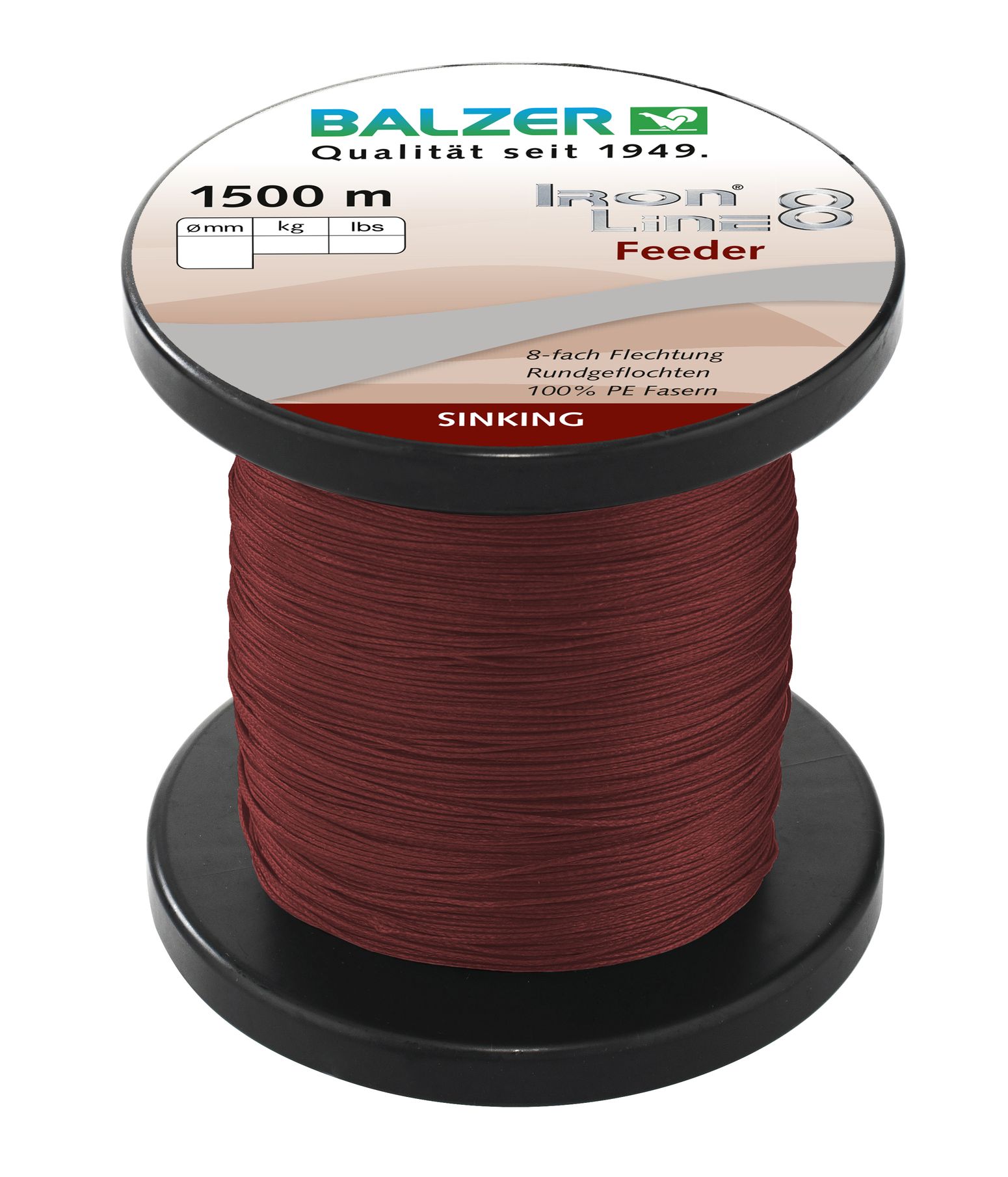 Iron Line 8 Feeder rot-braun 1500m 0,08mm