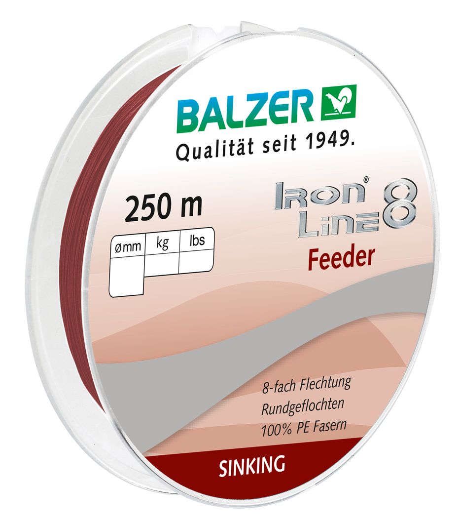 Iron Line 8 Feeder rot-braun 250m 0,10mm