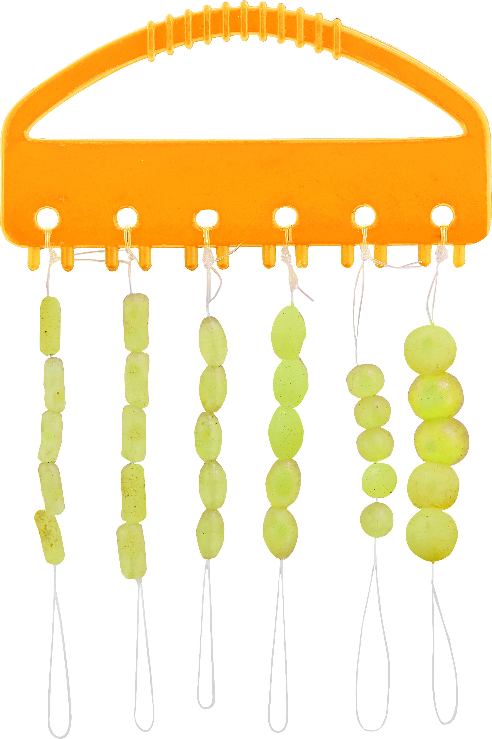 Gummi-Schnurstopper und Gummikugeln gelb