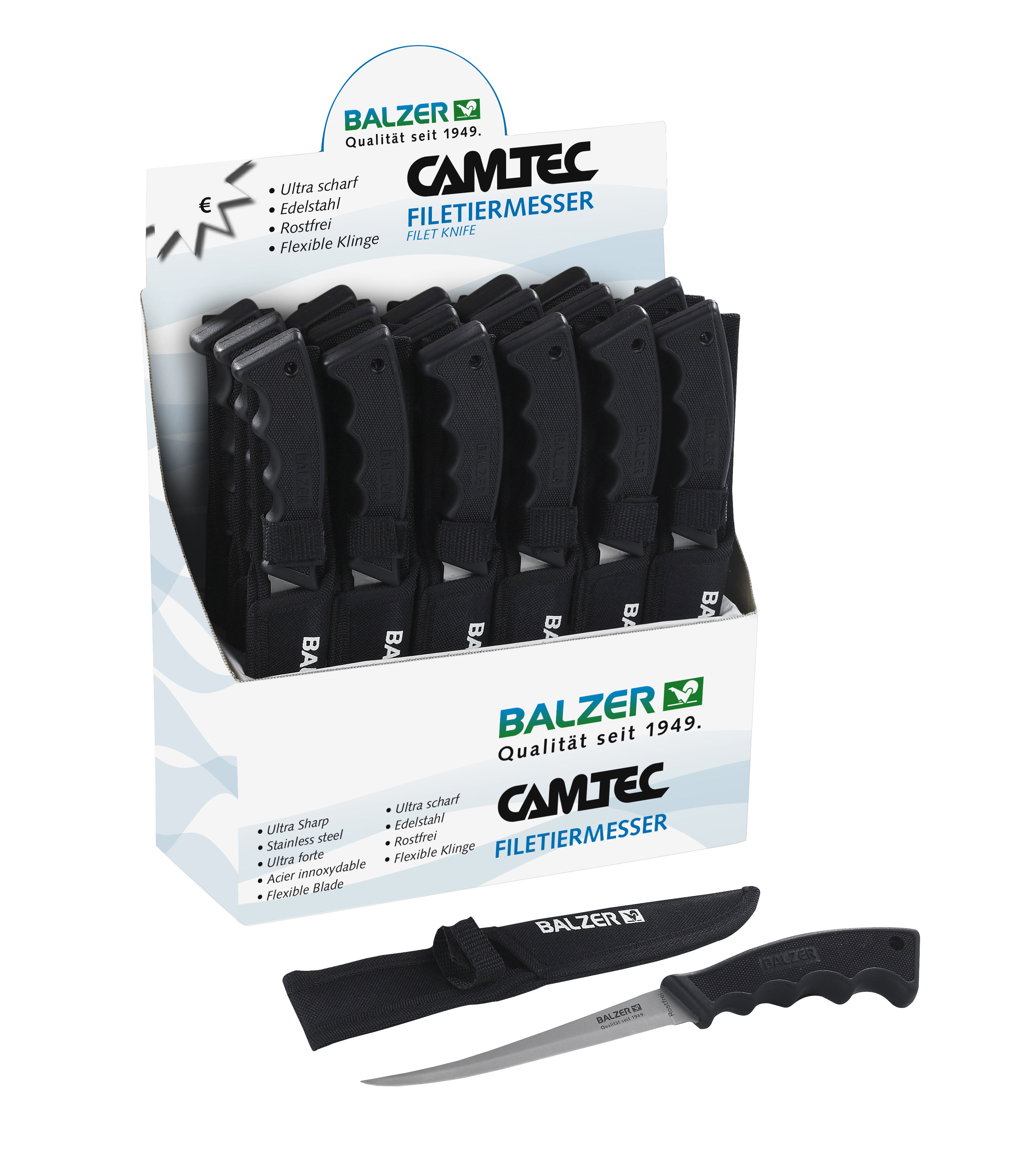 Camtec Filetiermesser-Display 18St.