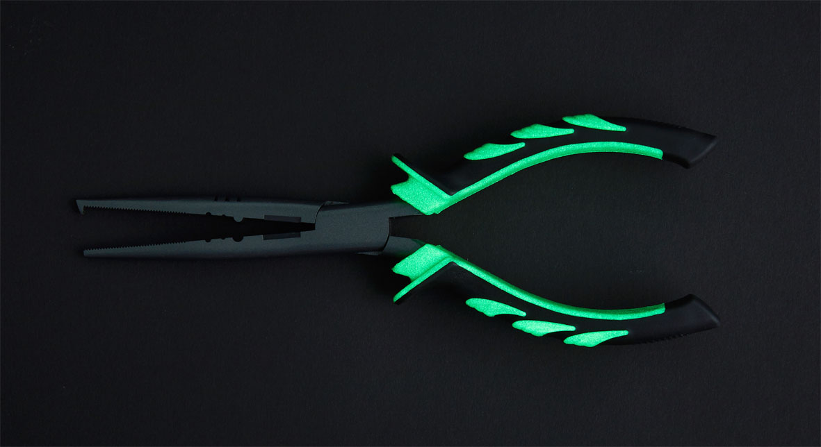 Hakenlösezange mit Splitring-Dorn, 21cm