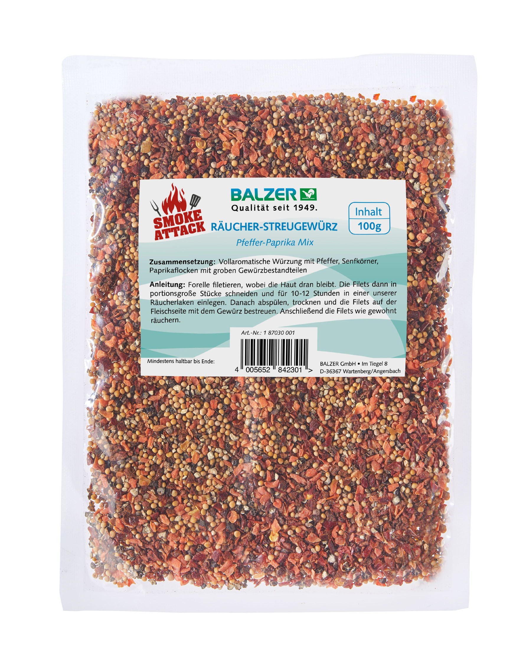 Pfeffer-Paprika Streugewürz-Mix, 100g