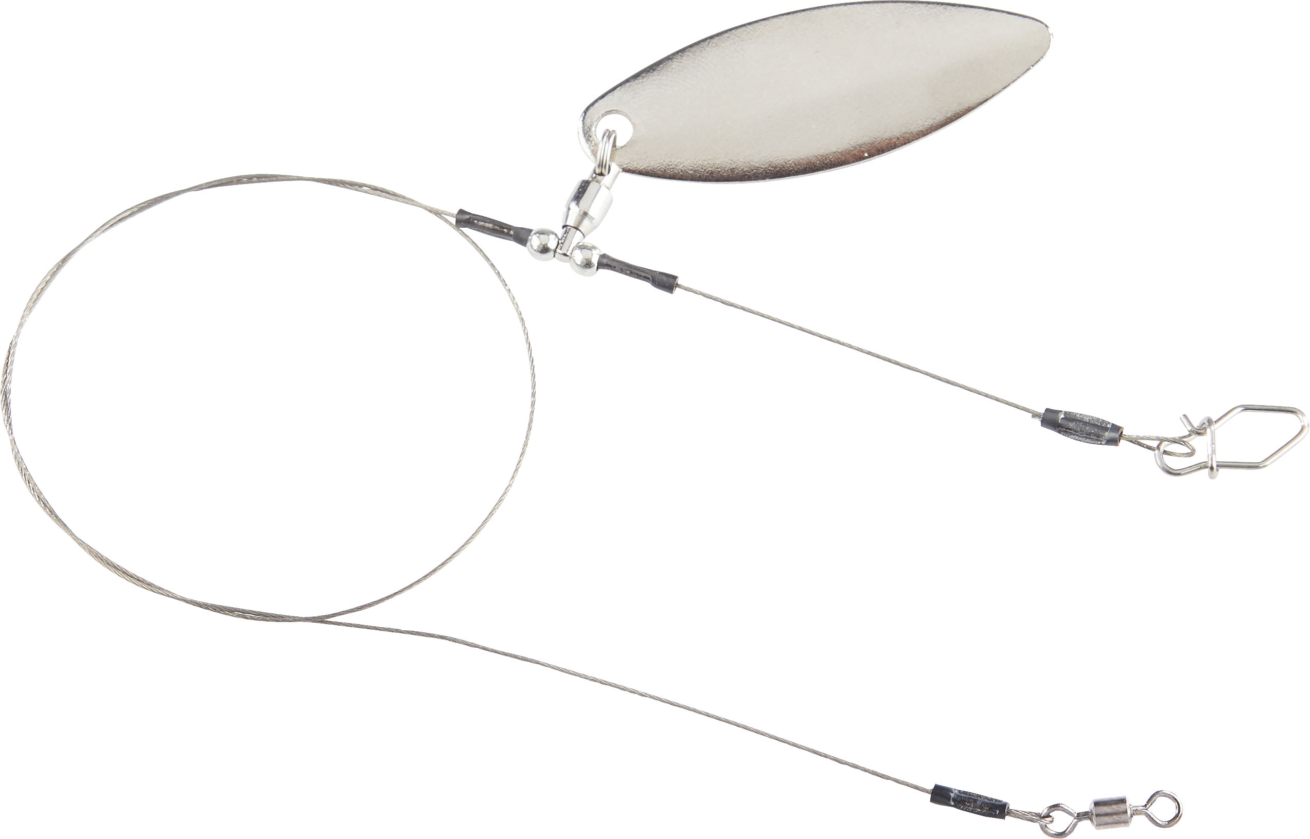7x7 Niroflex Hechtvorfach mit kugelgelagertem Spinnerblatt, 13kg, silber