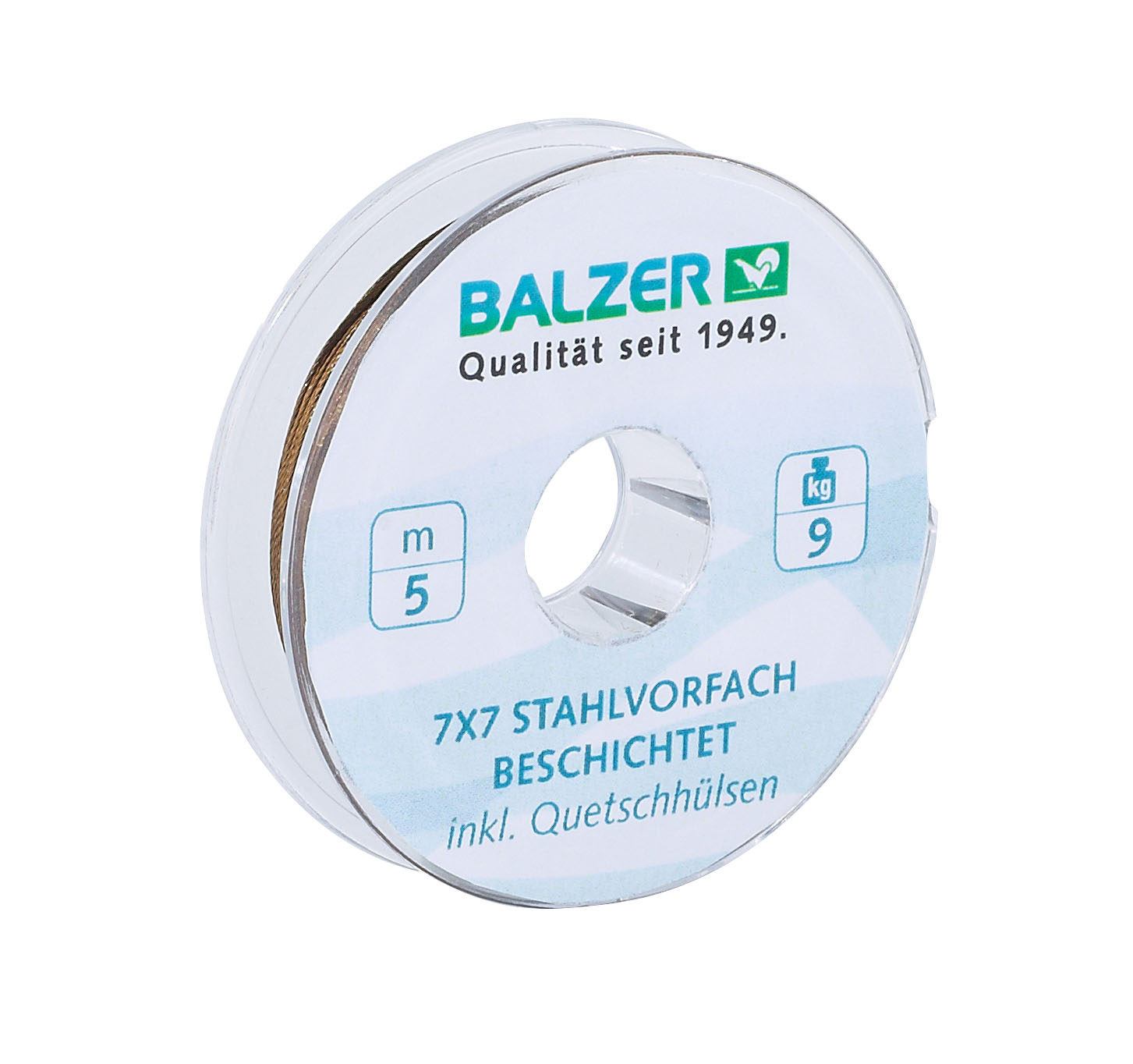 7x7 Niroflex Spule beschichtet 6kg