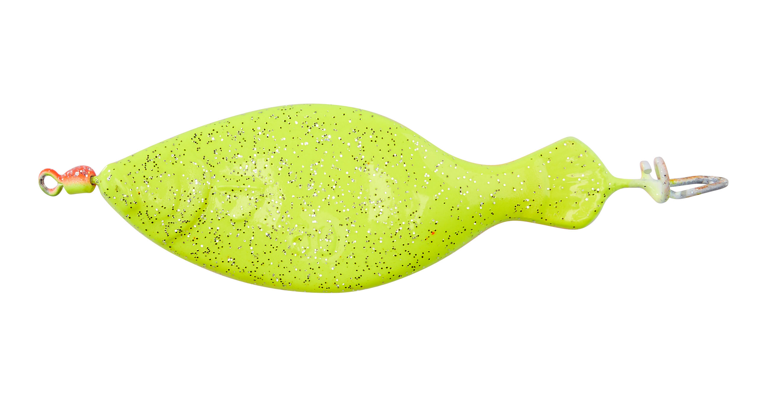 Edition Sea Anti-Tangle Plattfisch Blinker, 40g, Rot-Gelb