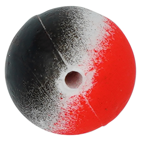 Edition Sea Lockperlen Schwarz-weiß-rot 10mm