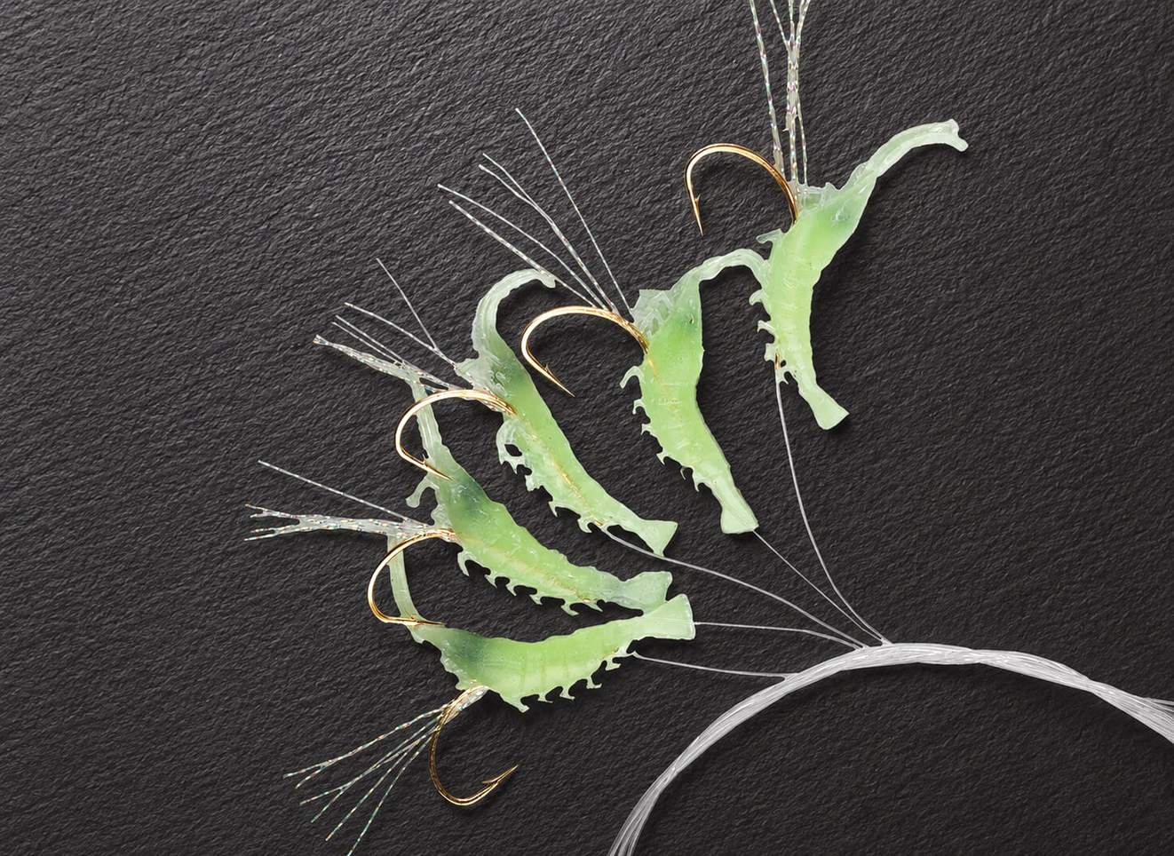 Edition Sea Hering Mini Shrimp Rig fluo 0,45/0,45mm 130cm 5x