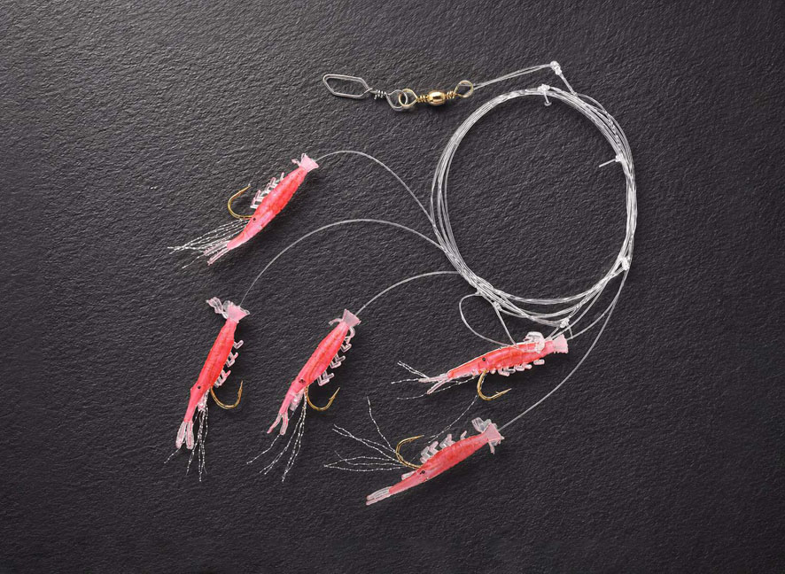 Edition Sea Hering Mini Shrimp Rig pink 0,45/0,45mm 130cm 5x