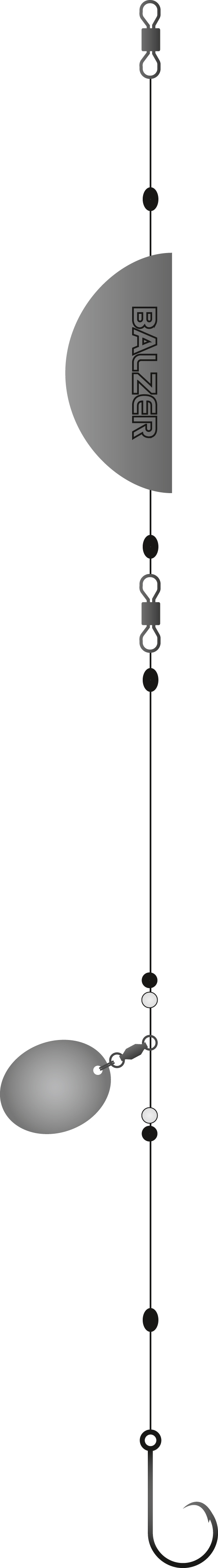 Rainer Korn Valhall Köfi-Kreishakenvorfach, 13/0, 300g