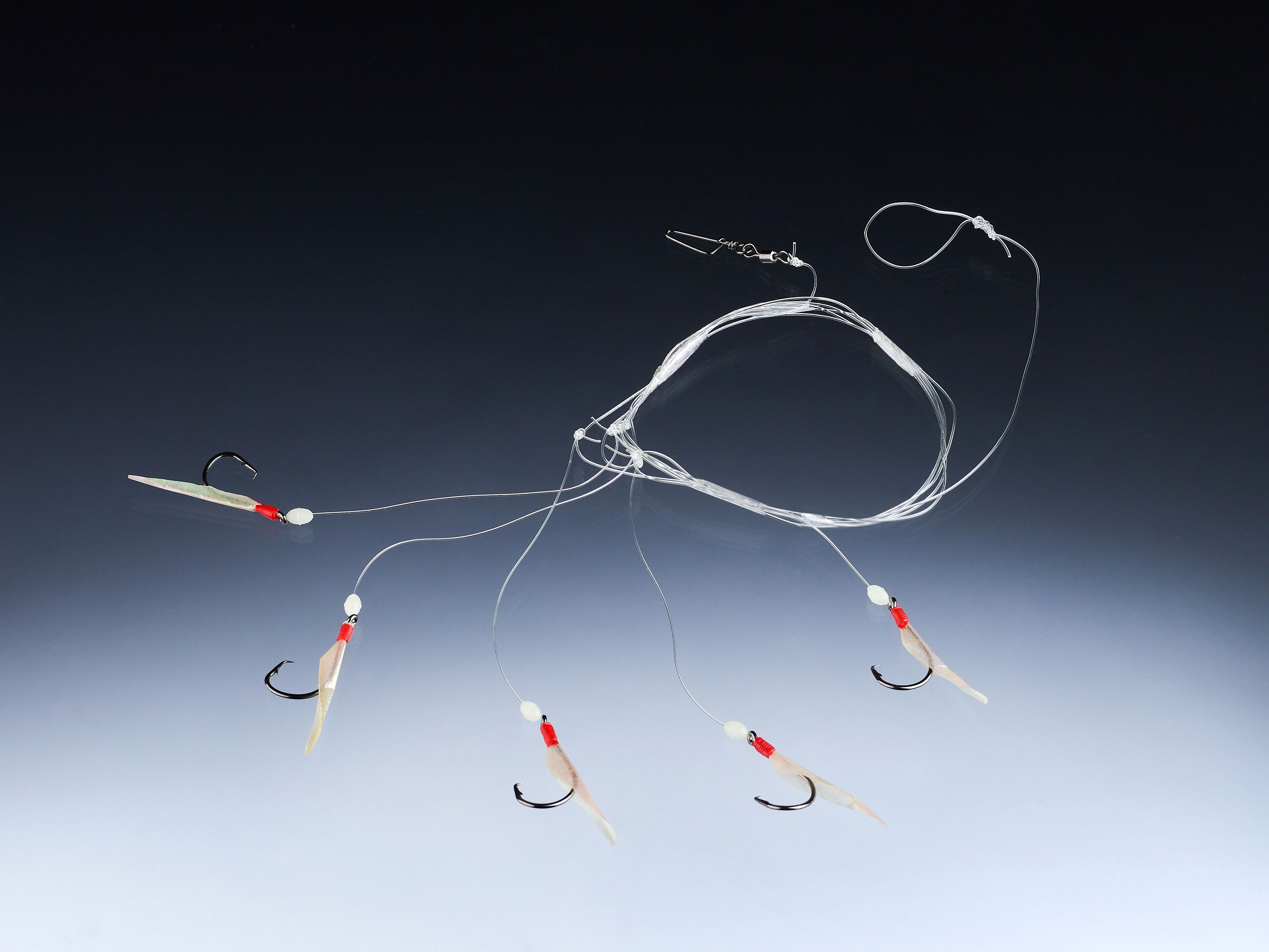 71° North Seelachs System Circle Haken 130cm 0,50/0,40mm 5x#2
