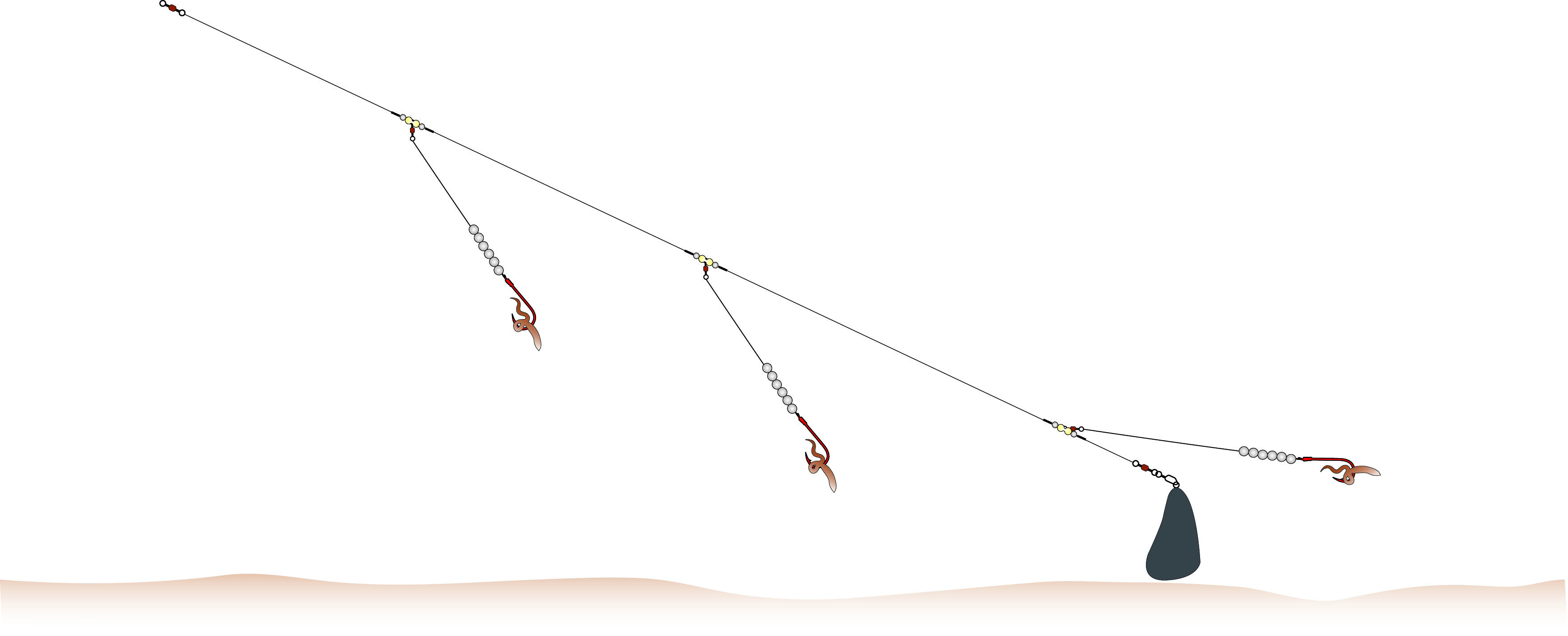 71° North Plattfisch-System 0,80mm 200cm 2/0