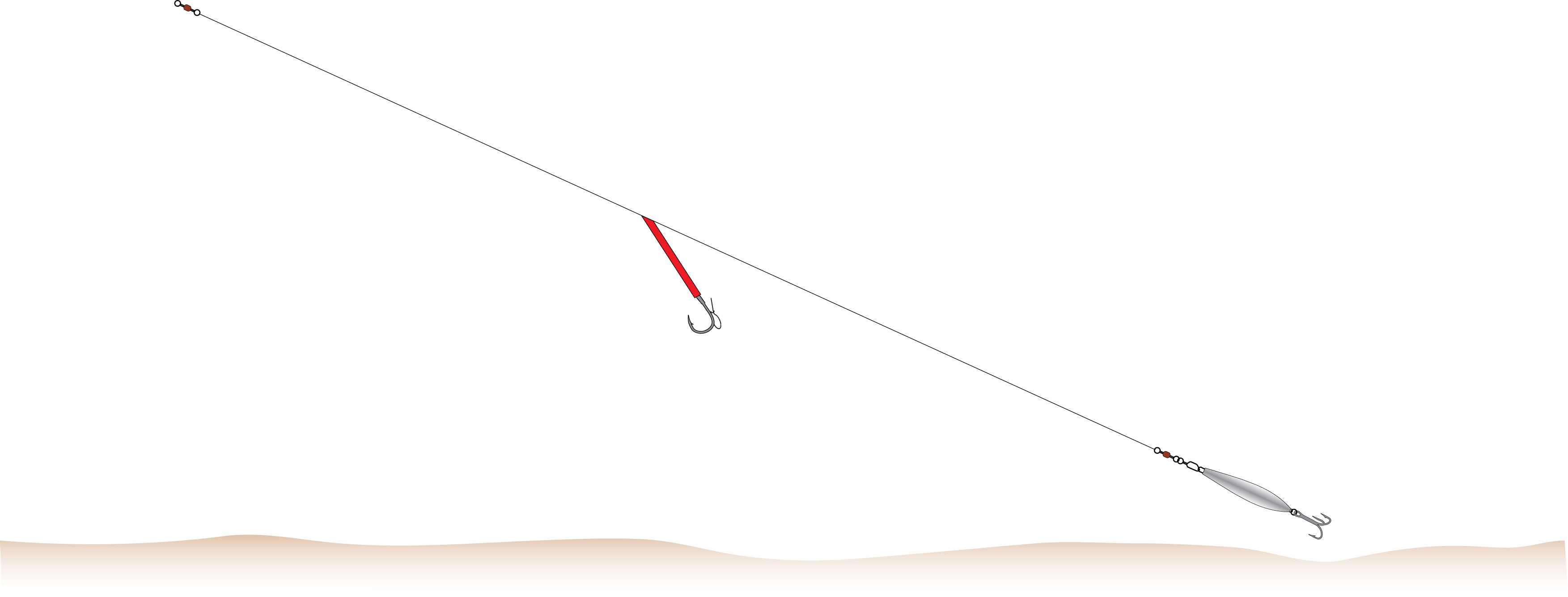 Köderfisch-System, 170cm