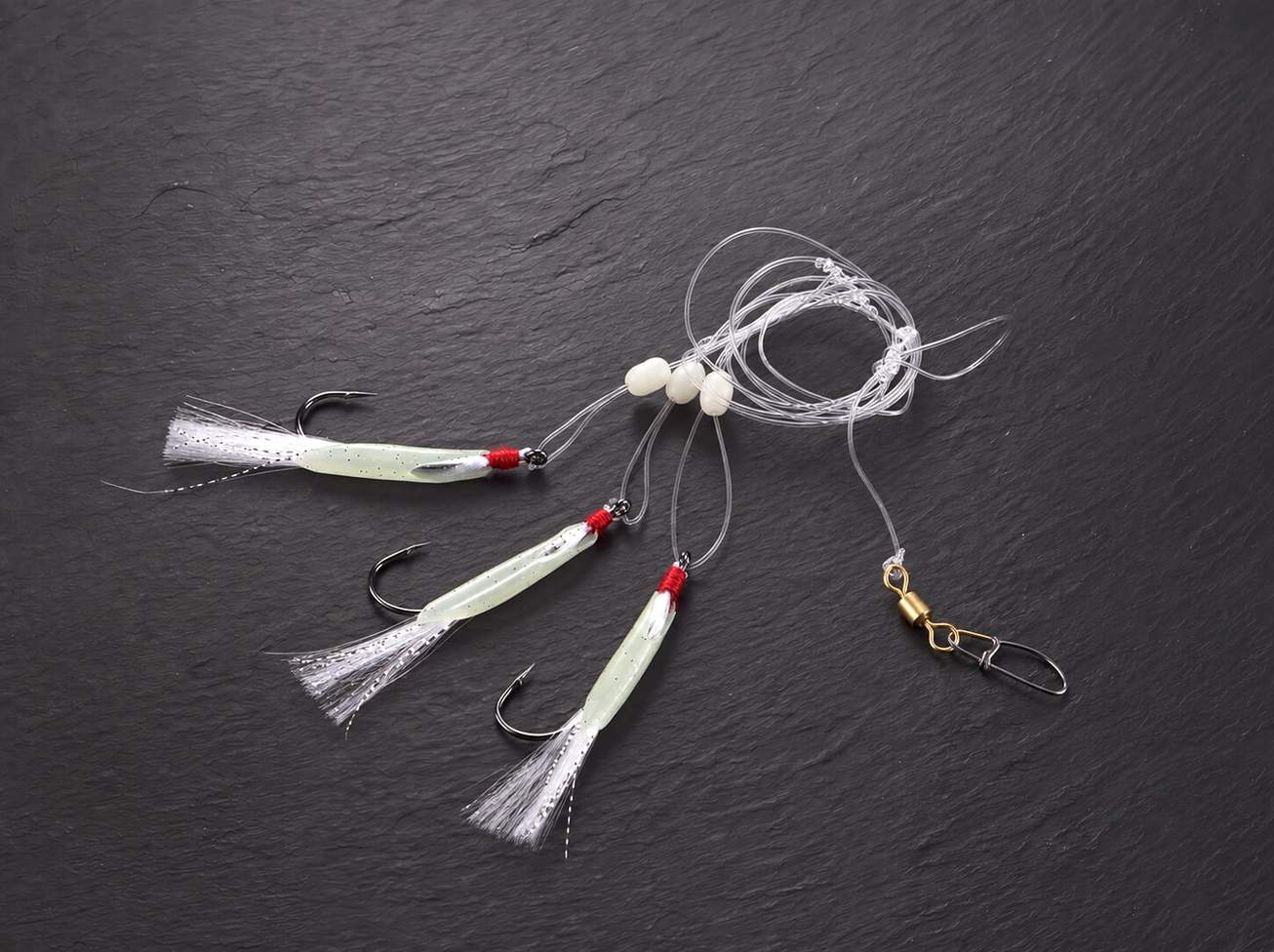 Cod-/Coalfish System, luminous, mit 3 Haken 6/0