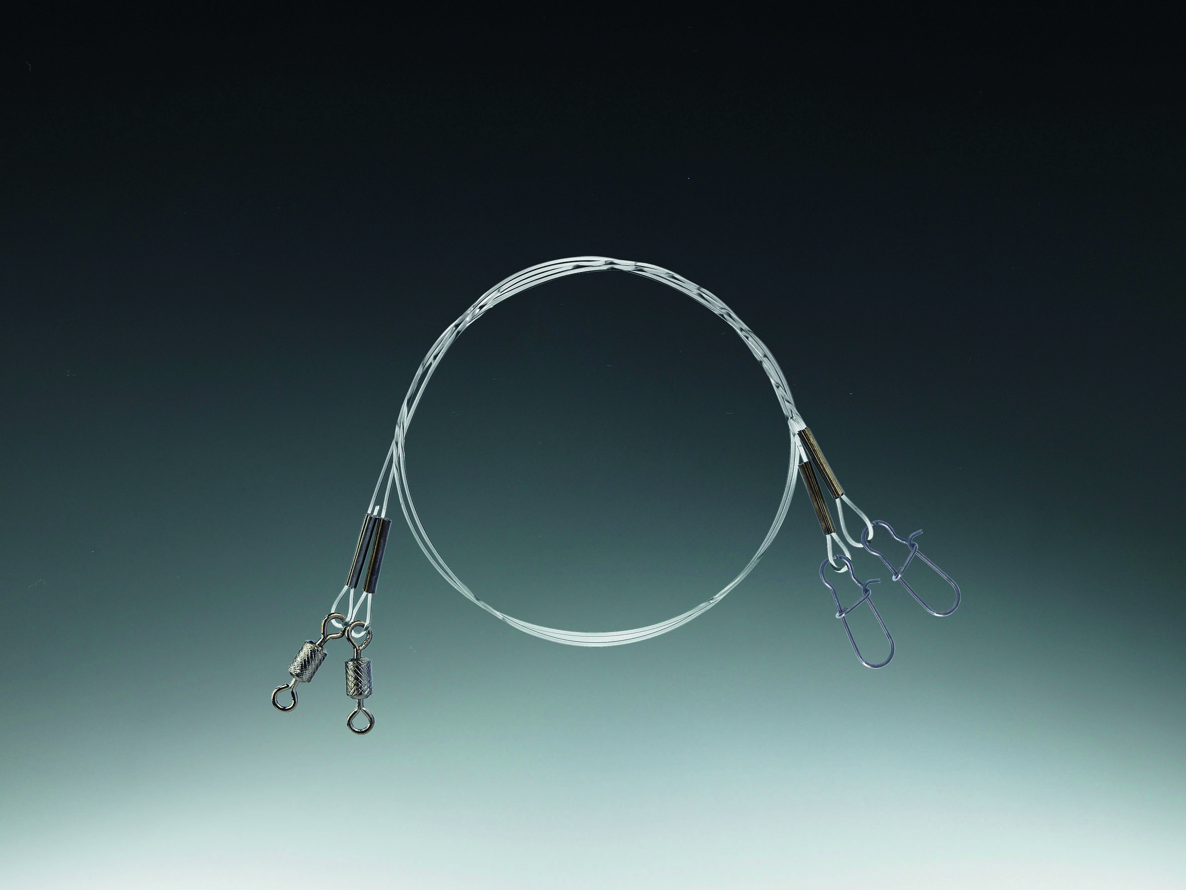Fluorocarbon Rig mit Snap und Tonne, 50cm, 0,35mm
