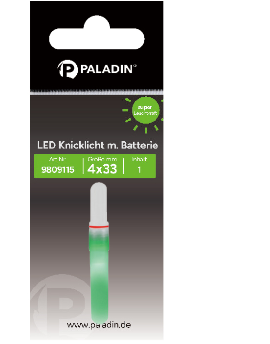 LED Knicklicht mit Batterie grün