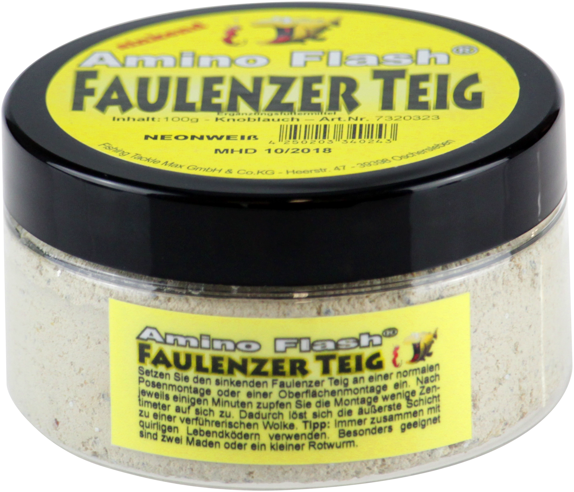 Faulenzerteig 100 g -Knoblauch neonweiß