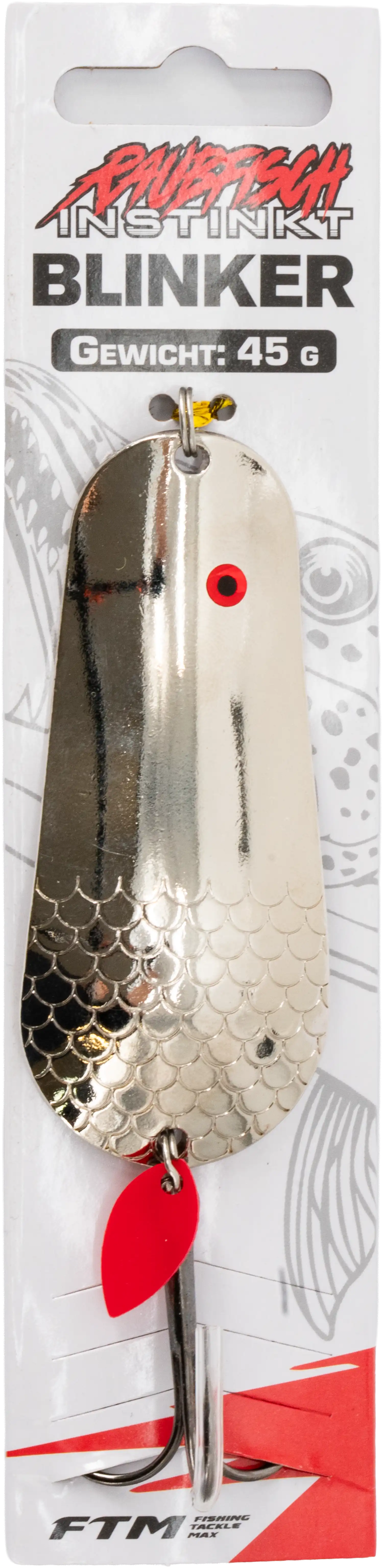 Raubfisch Instinkt Blinker Silber 45 g