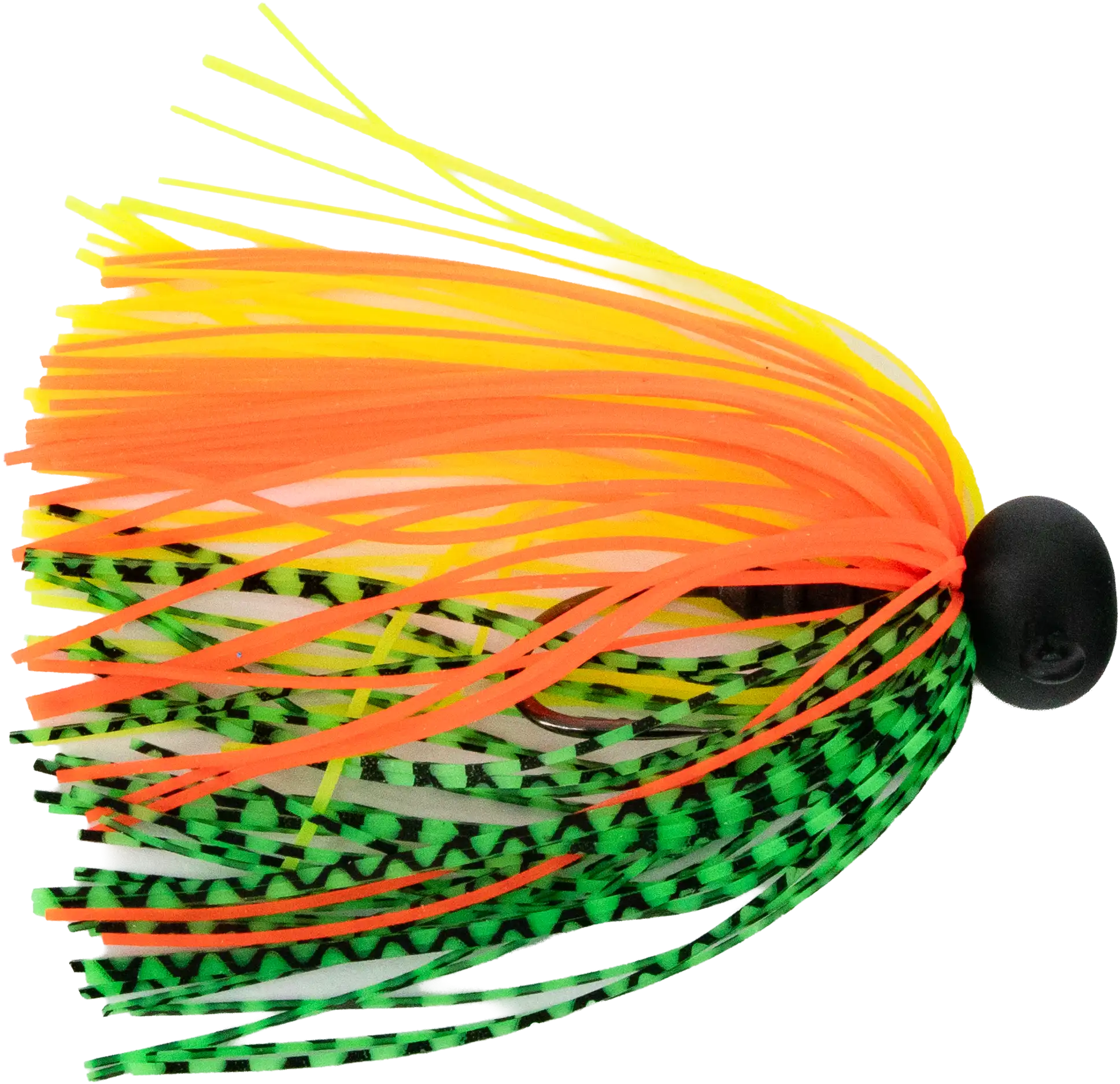 JustPro Skirted Jig Green Tiger/Chartreuse 10 g 1/0