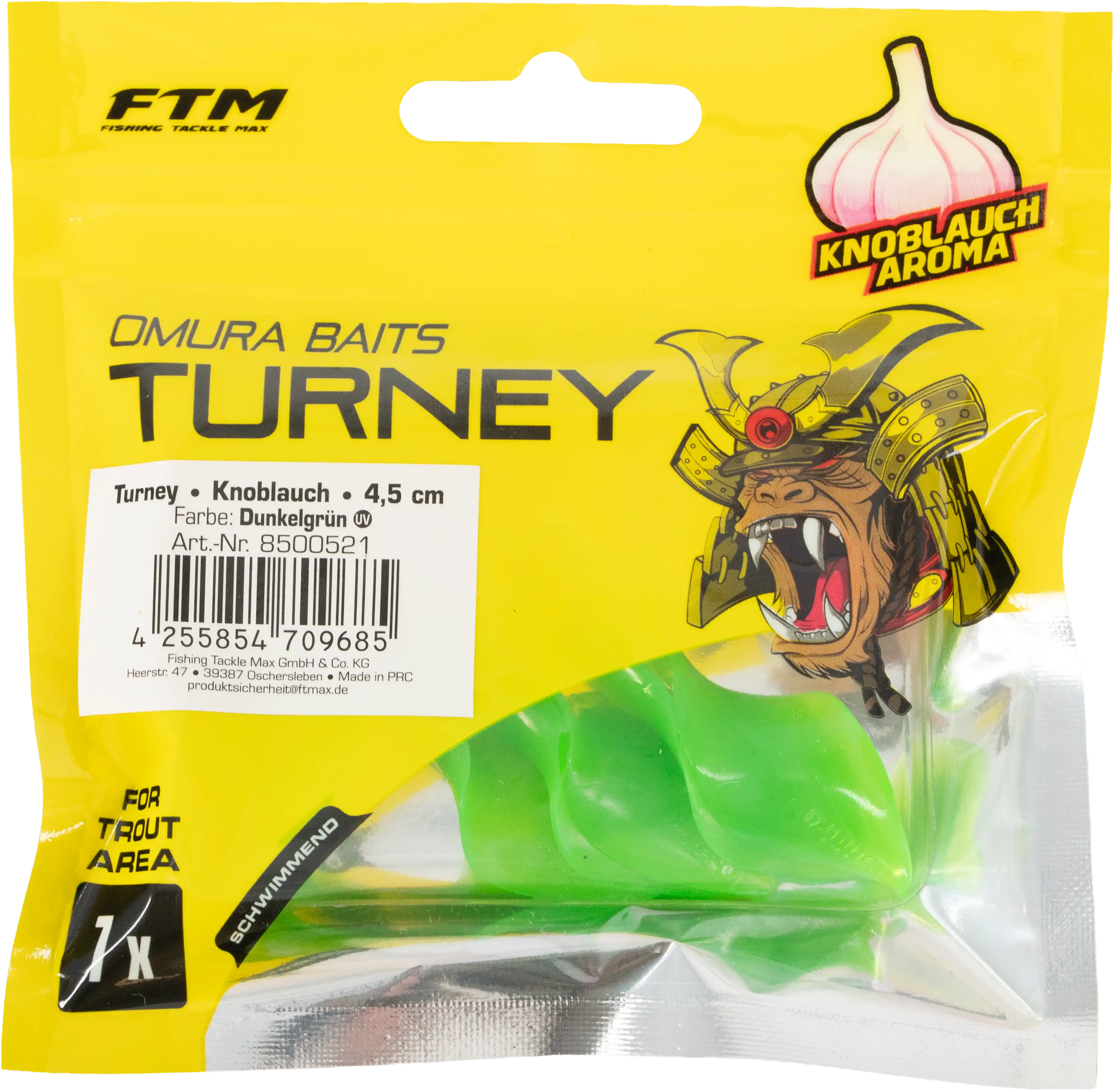 Omura Baits Turney Knoblauch Dunkelgrün 4,5 cm