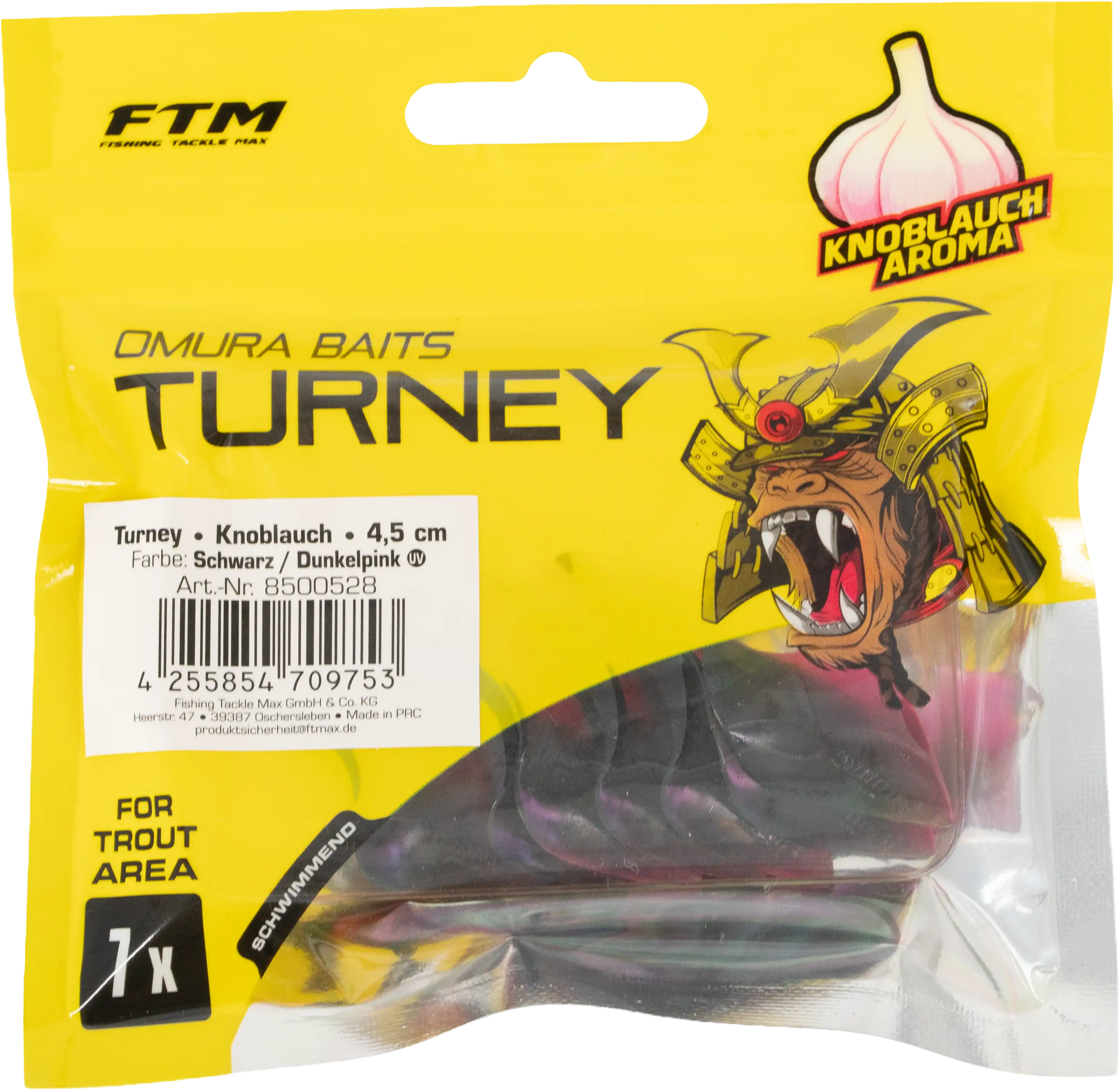 Omura Baits Turney Knoblauch Schwarz / Dunkelpink 4,5 cm