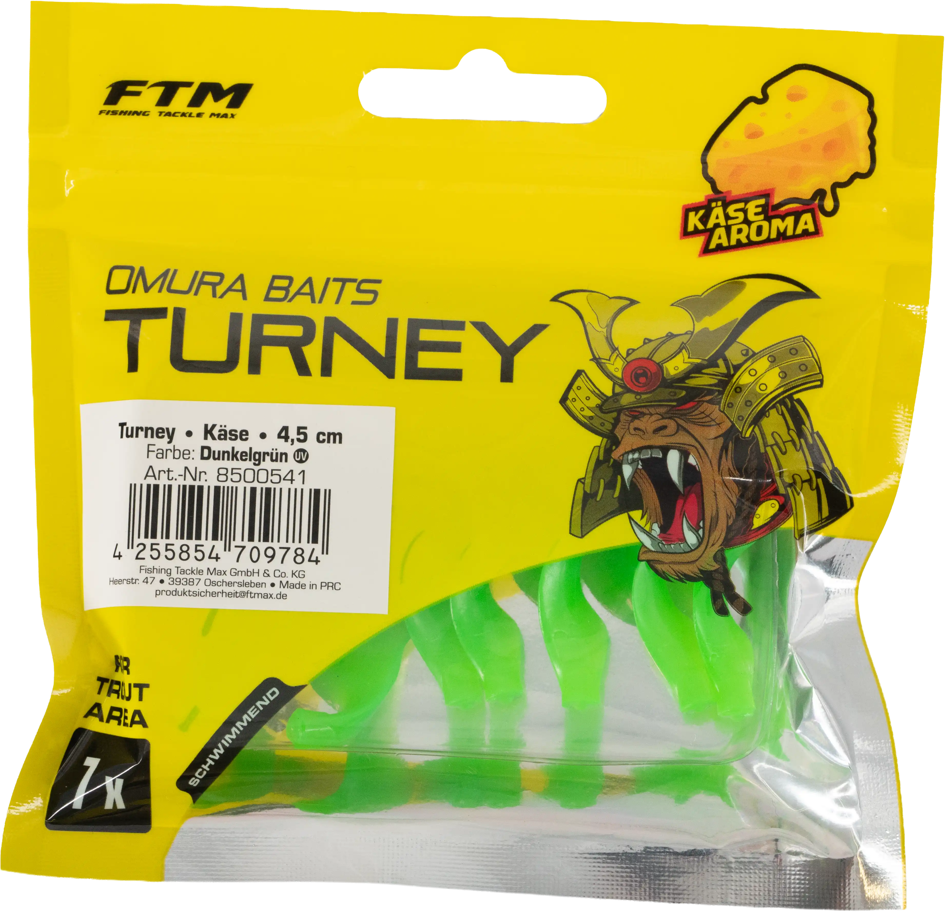 Omura Baits Turney Käse Dunkelgrün 4,5 cm