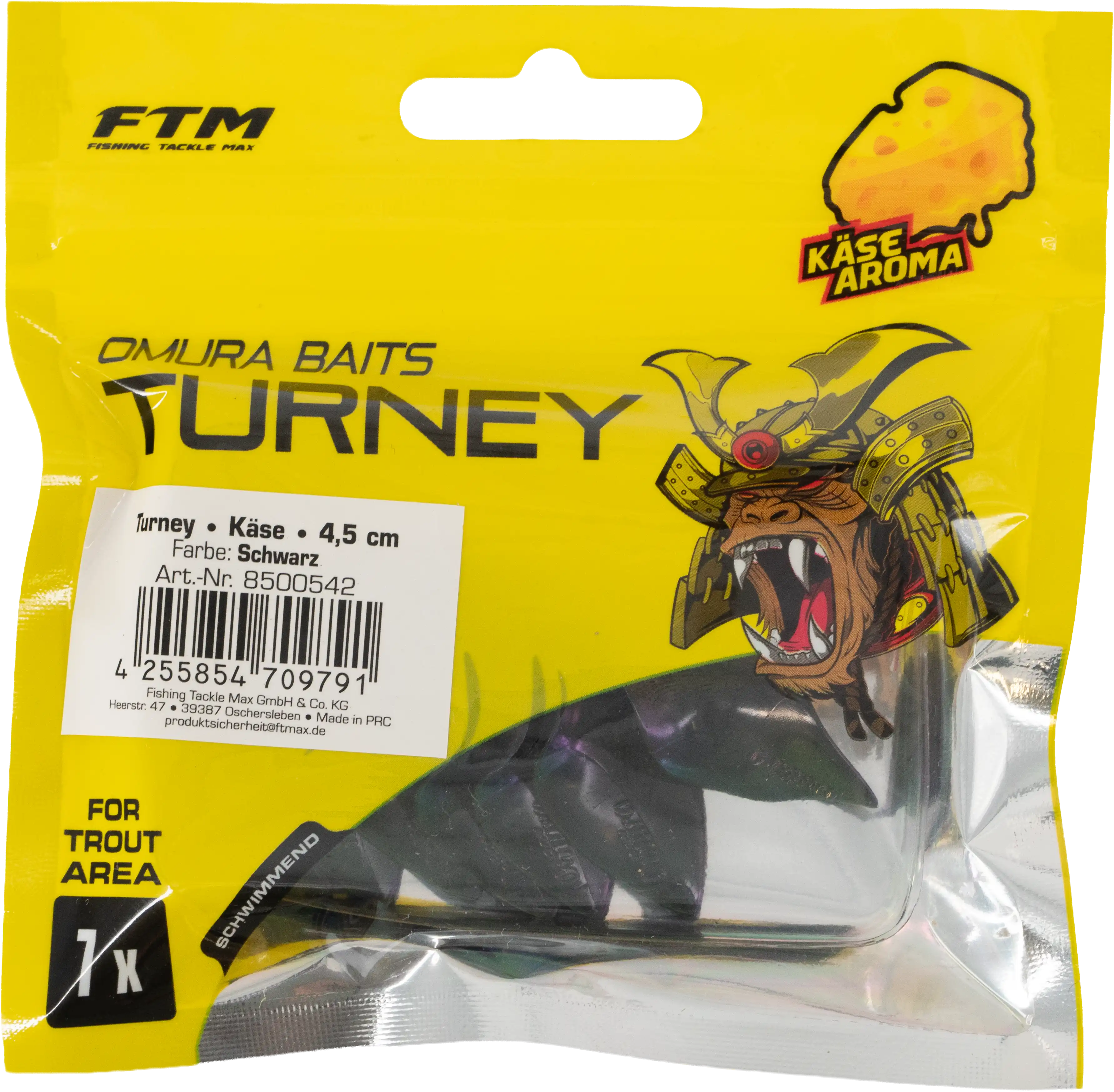 Omura Baits Turney Käse Schwarz 4,5 cm