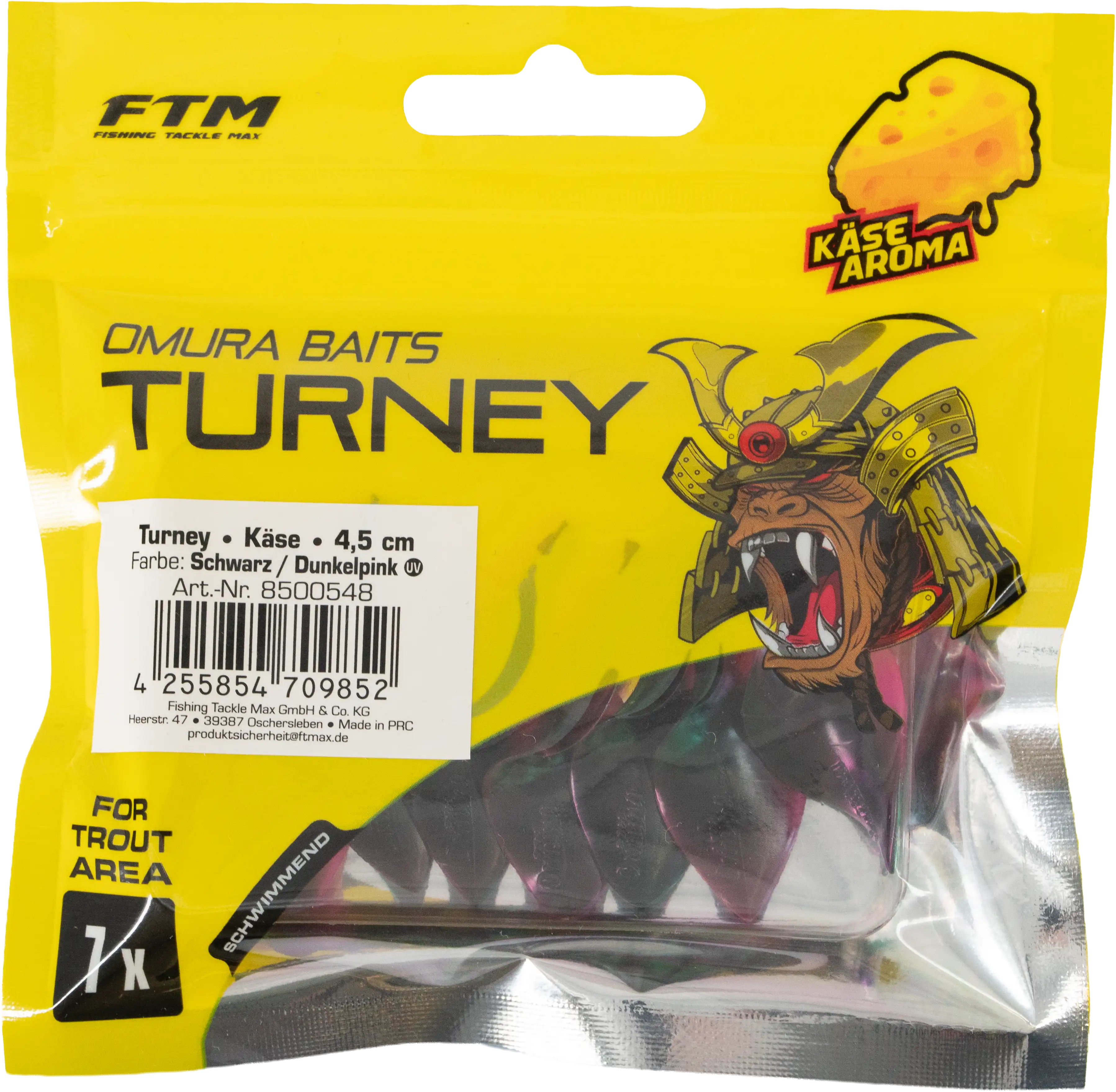 Omura Baits Turney Käse Schwarz / Dunkelpink 4,5 cm
