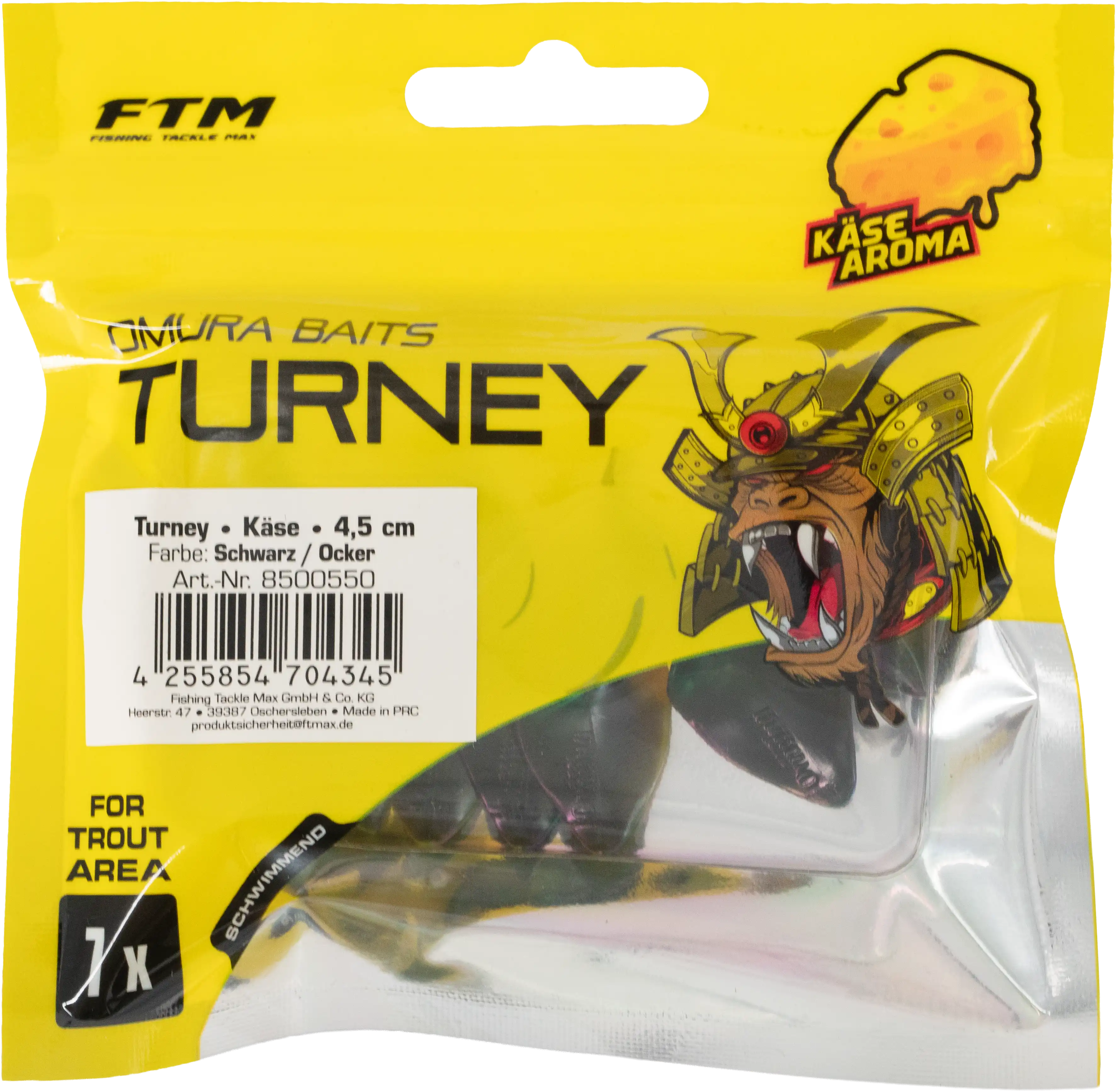 Omura Baits Turney Käse Schwarz / Ocker 4,5 cm