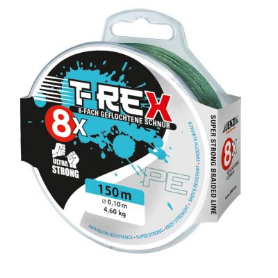 8-Braid, green, 0,10mm., 150m.