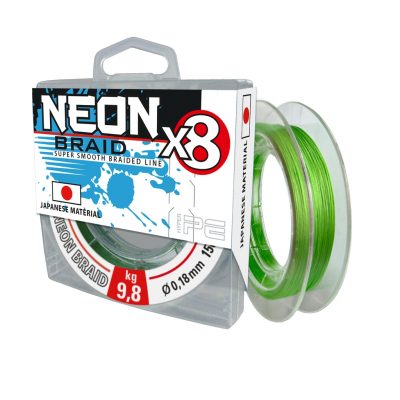 8x-Braid Chartreu. 0,18mm,150m