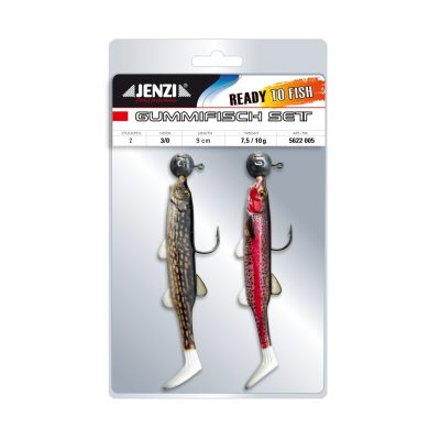 Gum.FishSet 2St 9,0cm 7,5+10gPike Trout