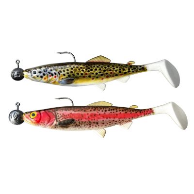 Gum.FishSet 2St 12cm 7,5+10gBrwTr+Trout