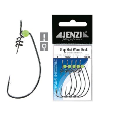 Drop Shot Worm Hook  5/SB  6