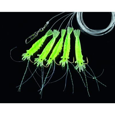 Shrimp-Rig 5 Arme Hook 8, Char