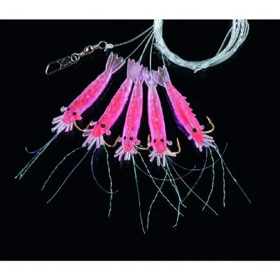 Shrimp-Rig 5 Arme Hook 4, Red