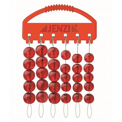 Set:Glas-Perlen rot/red 8-10mm