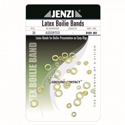 Latex Boilie Band 30st/Sort/SB