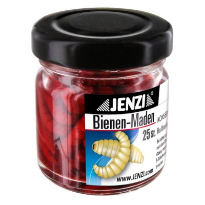 Bienenmaden konserv. Glas Rot