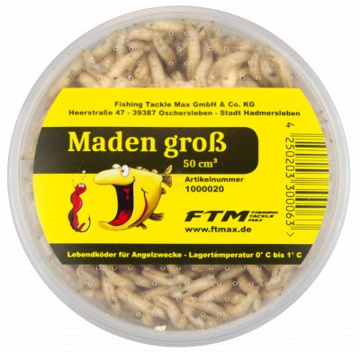Maden Dose min. 40 ccm Madenanteil