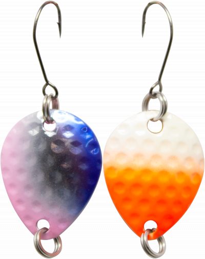 Bilg Spoon 2 Stück violett - silber - rosa / rosa / weiß - orange / gold 1,7g