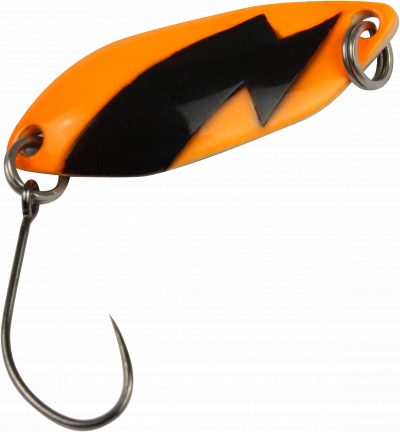 Spoon Spark 2,5 g orange / schwarz mit Blitz
